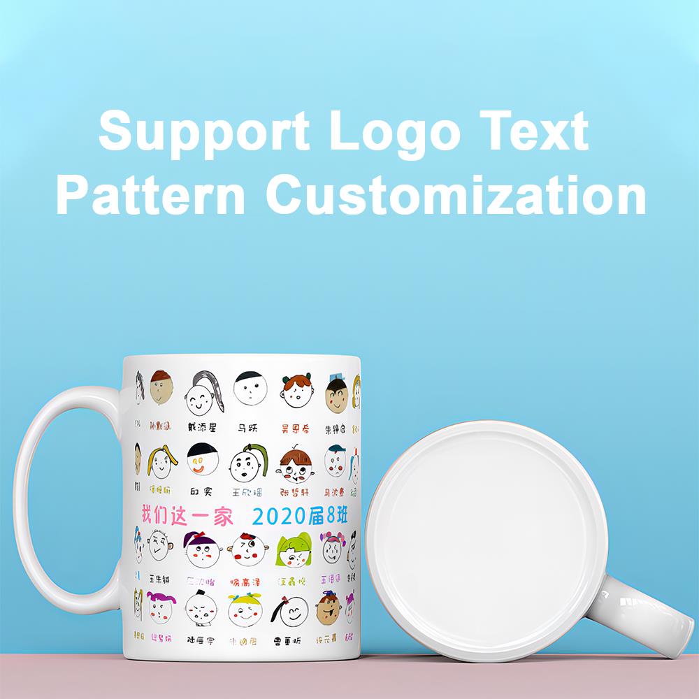 DIY custom ceramic gradient cup picture photo logo text personalized design