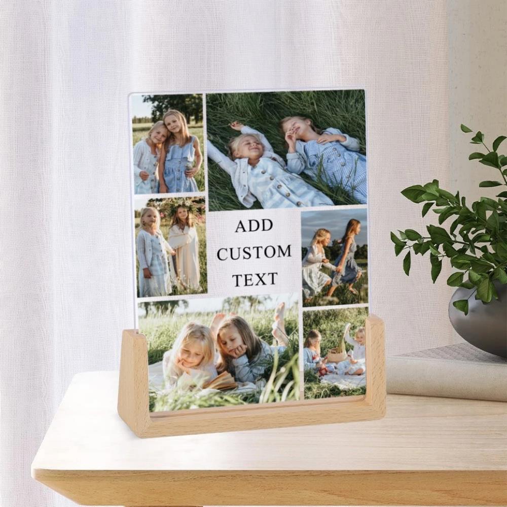 Personalized photo collage frame, suitable for friends travel souvenirs, desktop display, commemorative gifts