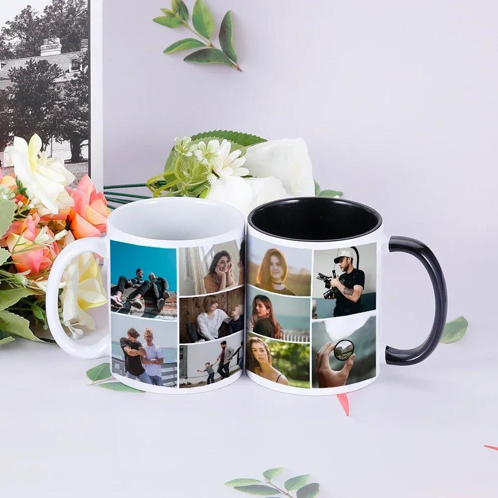 Custom mug 12 photos Valentine's Day keepsake gift 11 oz mug