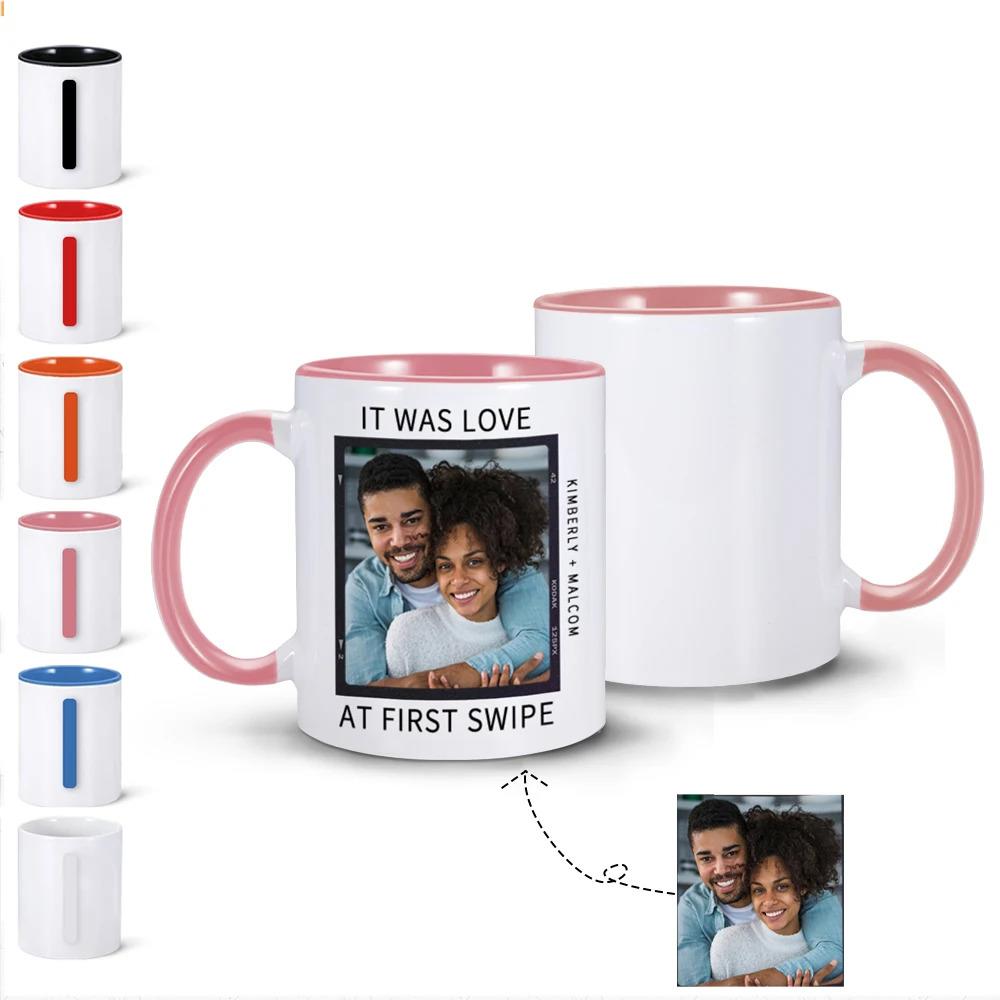 Personalized mug picture photo mug customized name mug 330ML 11oz DIY creative