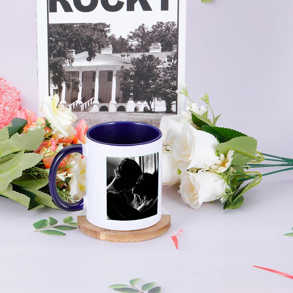 Customized name photo mug couple personalized ceramic mug wedding custom 11 oz