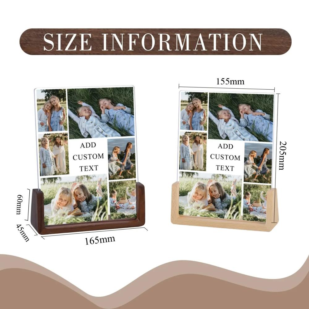 Personalized photo collage frame, suitable for friends travel souvenirs, desktop display, commemorative gifts