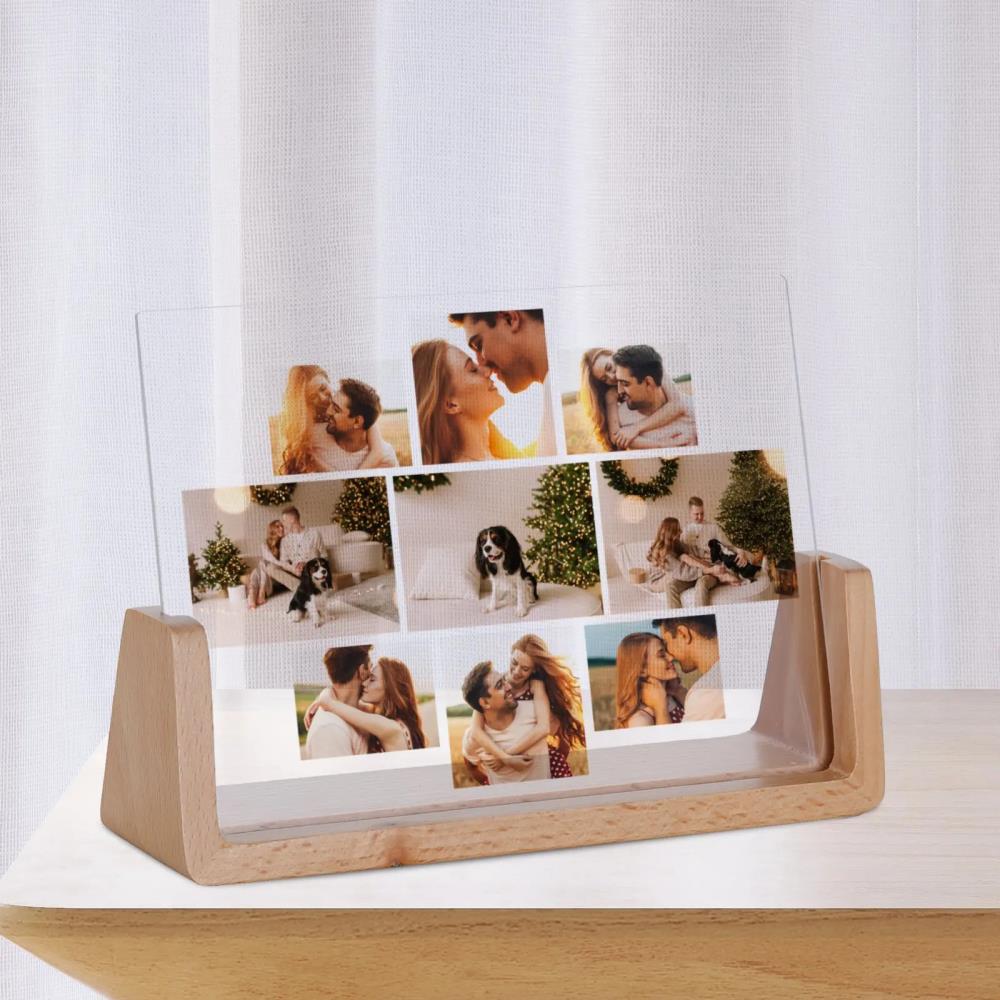 Custom Couple Photo Collage Picture Frame Home Bedroom Decoration Personalized Photo Frame