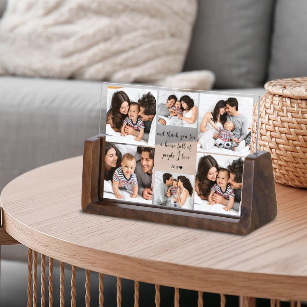 Personalized photo frame customized photo text bedroom decoration memorial gift