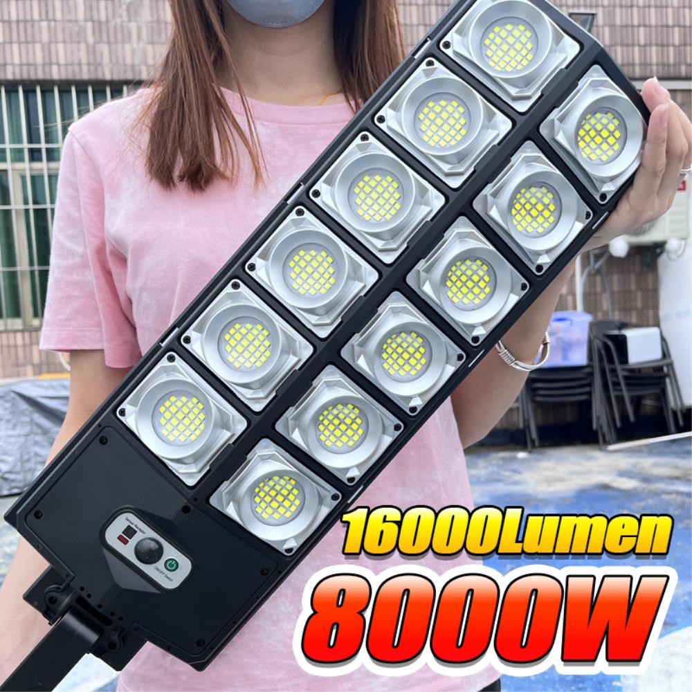 7700LM Solar LED Light Outdoor 3 Mode Remote Control Waterproof Light Garden Street Light