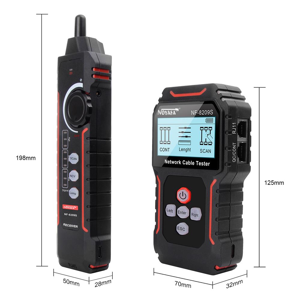 Network Cable Tracer LAN Measurement Tester Network Tool LCD Display