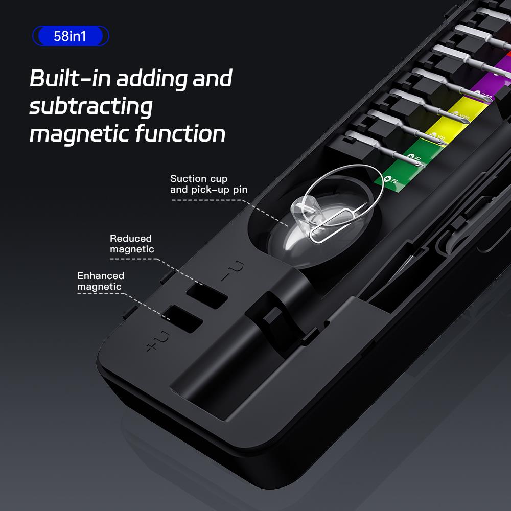 58 in 1 Electric Screwdriver Set Precision Tools Rechargeable Cordless