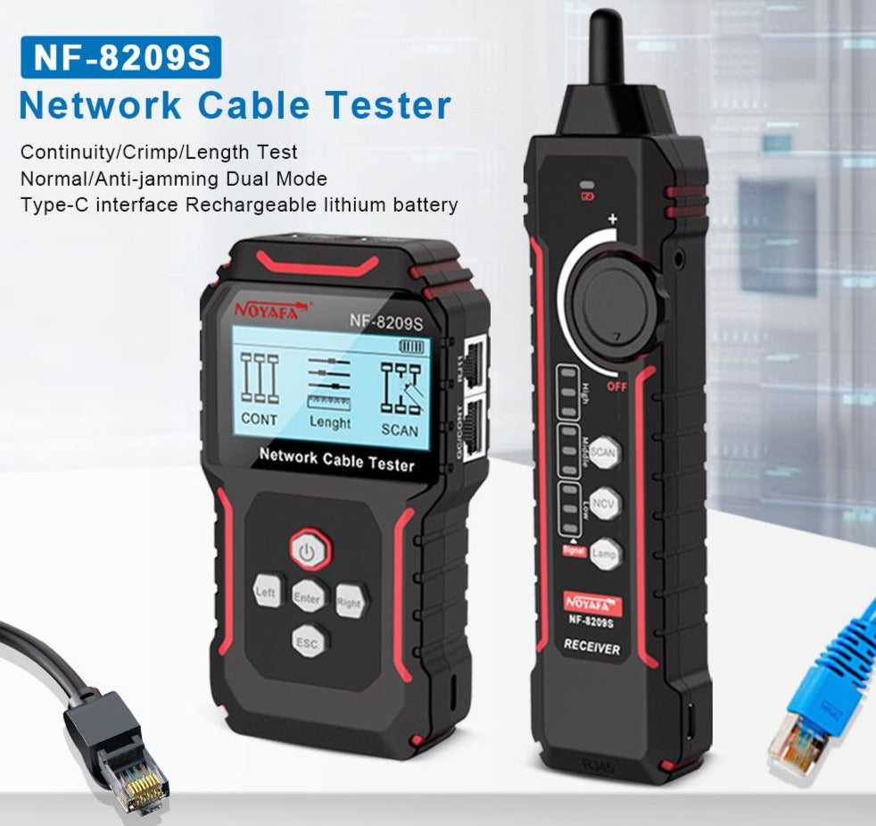 Network Cable Tracer LAN Measurement Tester Network Tool LCD Display