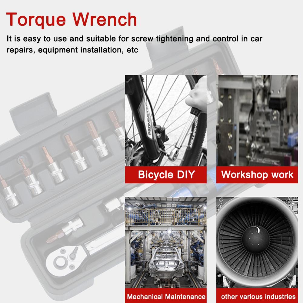 16-piece torque wrench high-precision torque preset wrench 2-24N.m torque adjustable