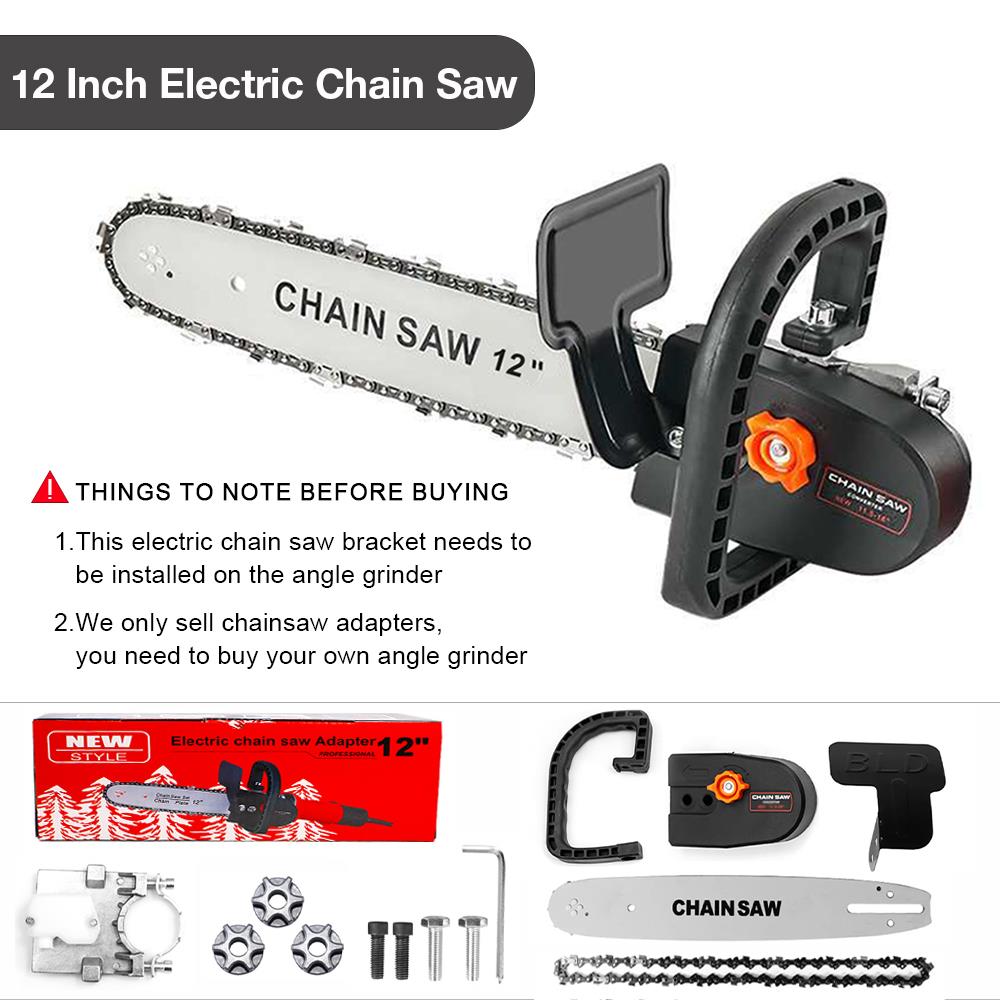 12 Inch Electric Chainsaw Converter Stand DIY Kit for 100/115/125/150/180mm Angle Grinder