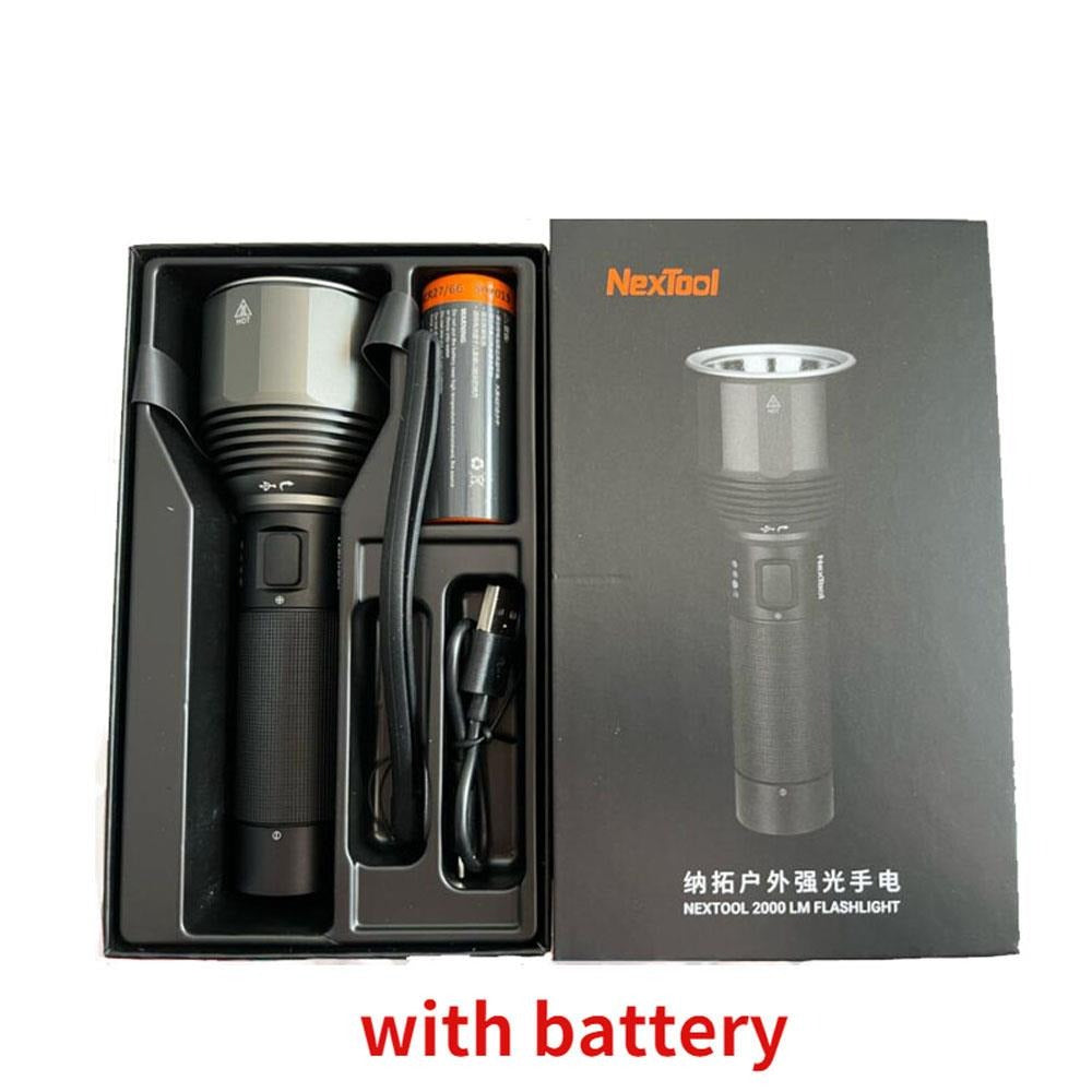 Rechargeable Flashlight 5000mAh 2000lm 380M 5 Modes IPX7 Waterproof LED Light Type-C