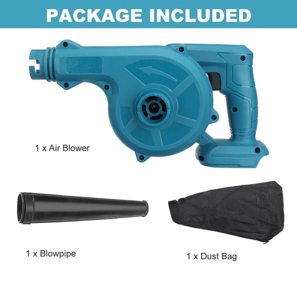 2200W Cordless Electric Blower and Vacuum Fits Makita 18V Battery